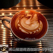 压纹郁金香咖啡拉花、天鹅